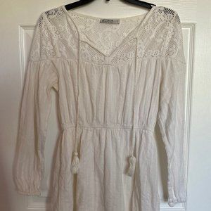 White Long Sleeve Dress